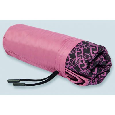 LIU JO Kobereček voděodolný s monogramem tmavá růžová motiv LJ  vel. M (68*100 cm)