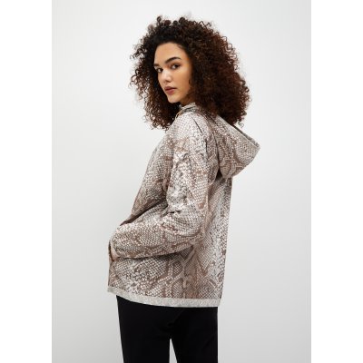 LIU JO Bunda Unisex oboustranná K-WAY pro majitele karamelová LJ/motiv hadí kůže vel. M - 1001-4959 (3).jpg