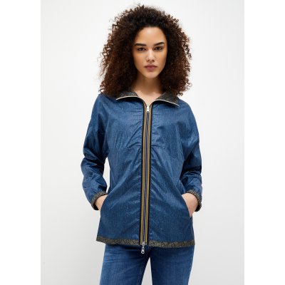 LIU JO Bunda Unisex oboustranná K-WAY pro majitele modrá/tmavě zelená military LJ vel. M - 1001-X0140.jpg