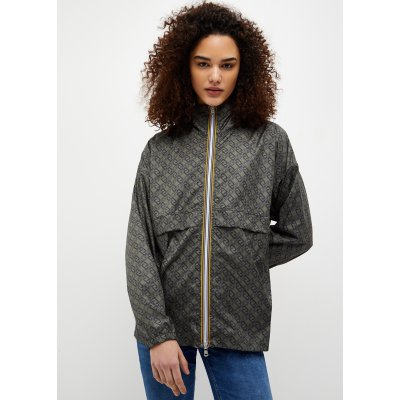 LIU JO Bunda Unisex oboustranná K-WAY pro majitele modrá/tmavě zelená military LJ vel. M